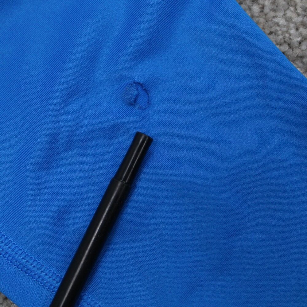 Nike Pro Combat Shirt Adult Medium Blue Swingman Fitted Long Sleeve Pullover - Picture 3 of 15